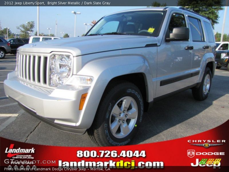 Bright Silver Metallic / Dark Slate Gray 2012 Jeep Liberty Sport