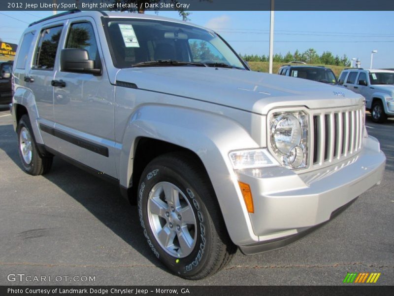 Bright Silver Metallic / Dark Slate Gray 2012 Jeep Liberty Sport