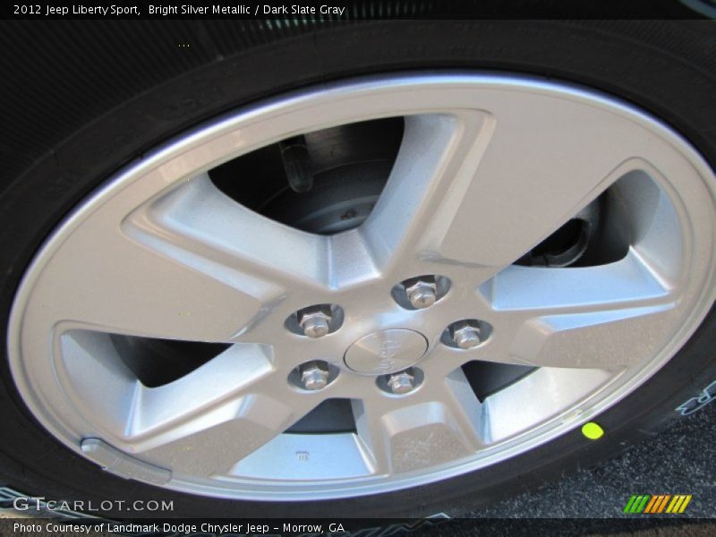 Bright Silver Metallic / Dark Slate Gray 2012 Jeep Liberty Sport