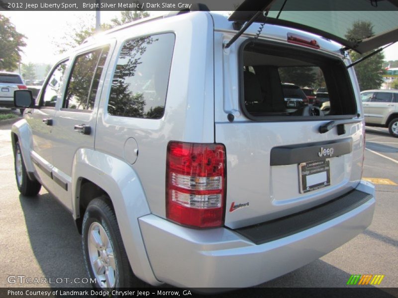 Bright Silver Metallic / Dark Slate Gray 2012 Jeep Liberty Sport