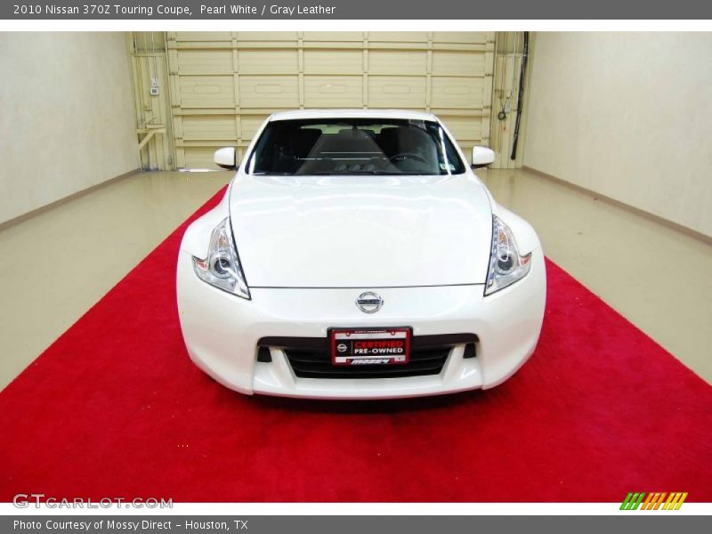 Pearl White / Gray Leather 2010 Nissan 370Z Touring Coupe