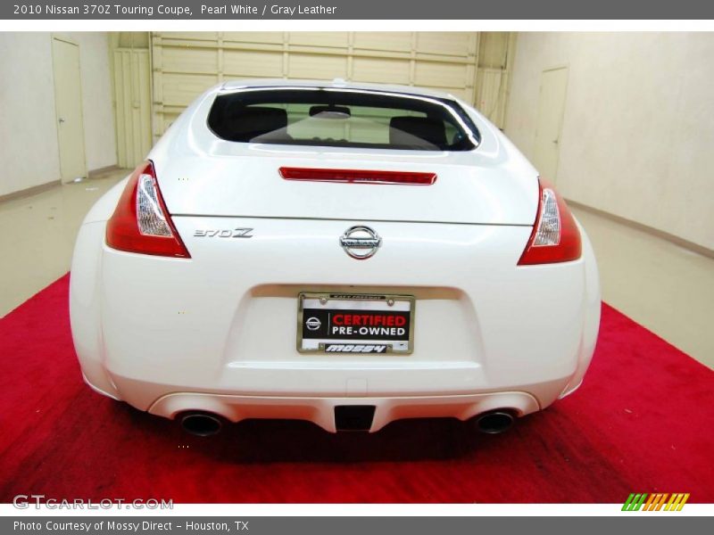 Pearl White / Gray Leather 2010 Nissan 370Z Touring Coupe