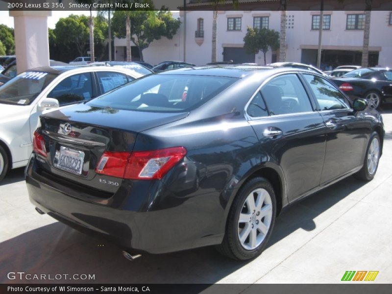 Smokey Granite Mica / Black 2009 Lexus ES 350