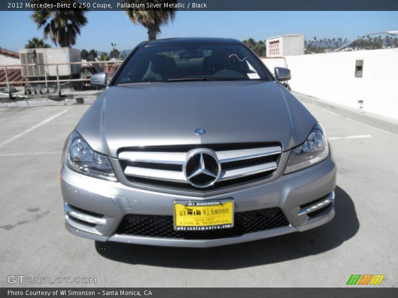 Palladium Silver Metallic / Black 2012 Mercedes-Benz C 250 Coupe