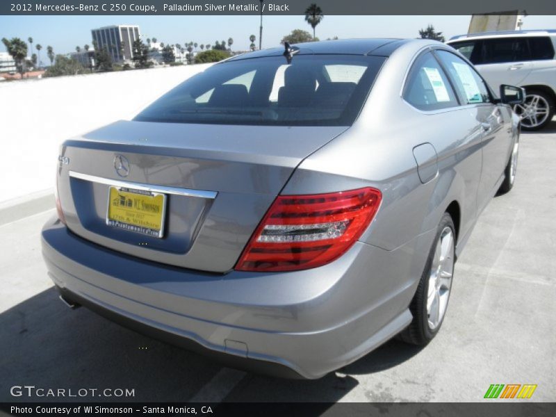 Palladium Silver Metallic / Black 2012 Mercedes-Benz C 250 Coupe