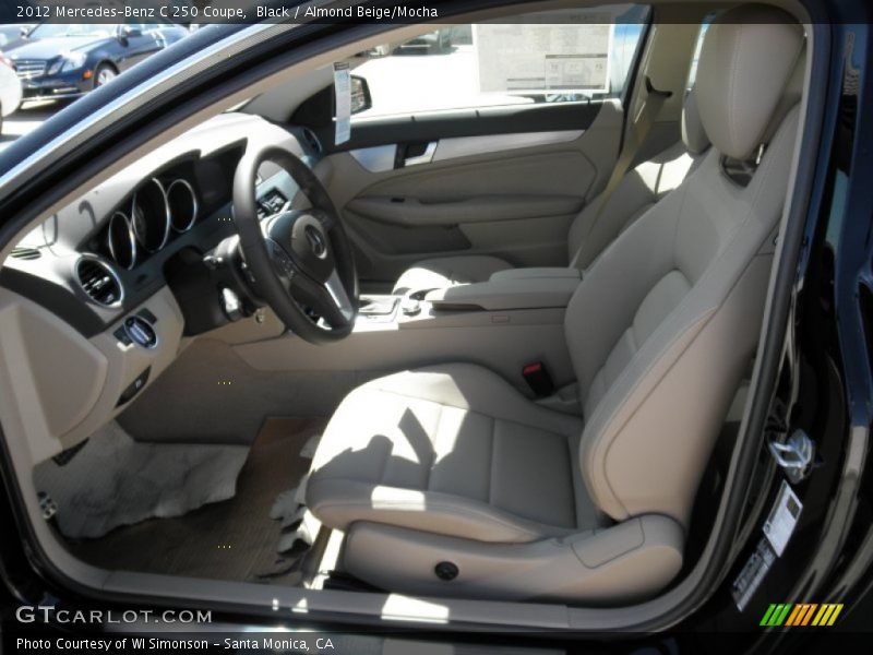 Black / Almond Beige/Mocha 2012 Mercedes-Benz C 250 Coupe