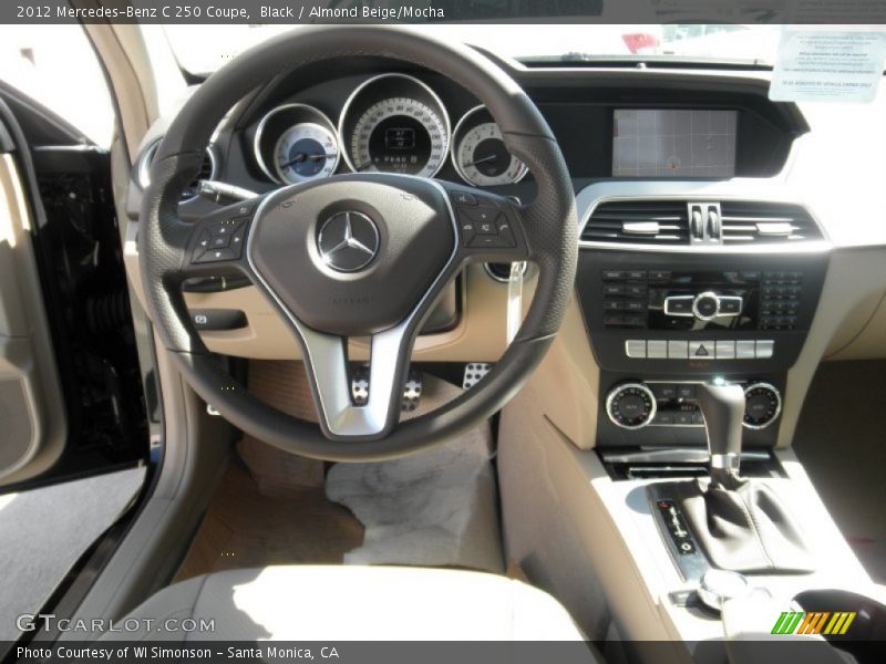 Black / Almond Beige/Mocha 2012 Mercedes-Benz C 250 Coupe
