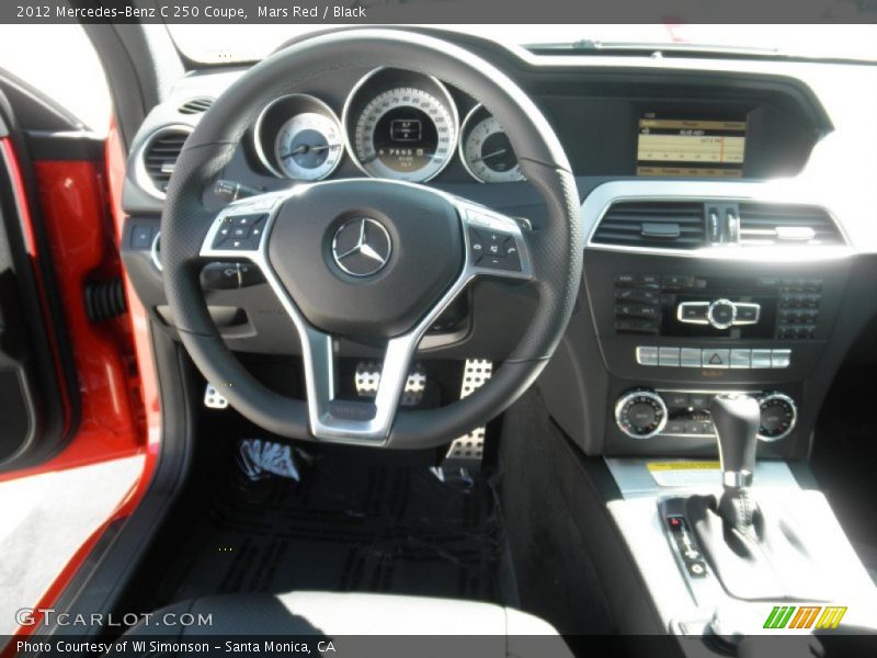 Mars Red / Black 2012 Mercedes-Benz C 250 Coupe