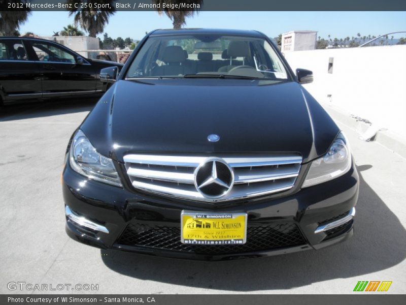 Black / Almond Beige/Mocha 2012 Mercedes-Benz C 250 Sport