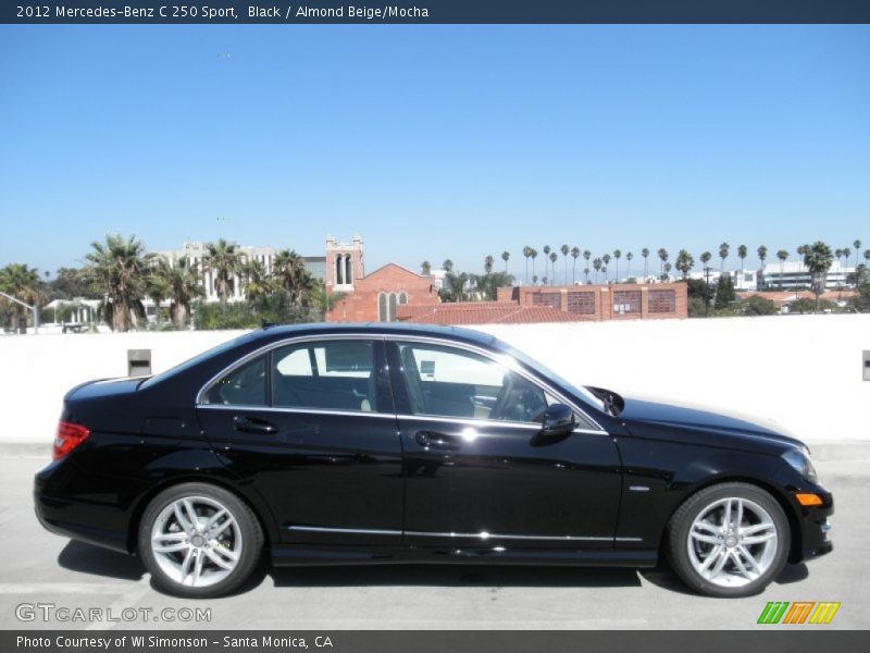 Black / Almond Beige/Mocha 2012 Mercedes-Benz C 250 Sport