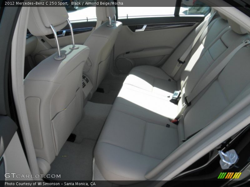 Black / Almond Beige/Mocha 2012 Mercedes-Benz C 250 Sport