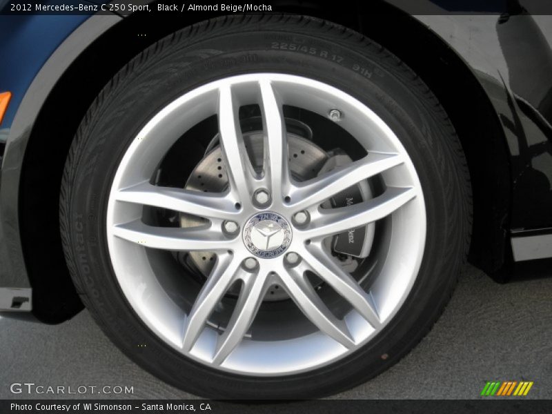 Black / Almond Beige/Mocha 2012 Mercedes-Benz C 250 Sport