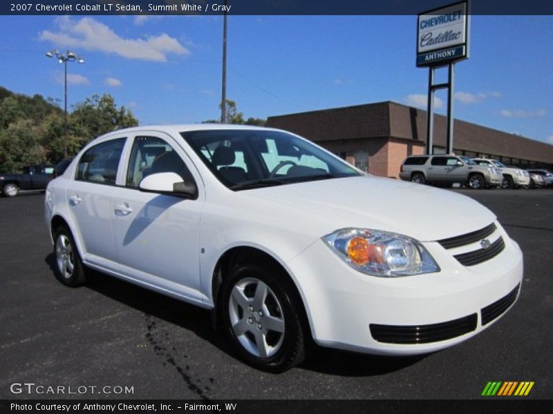 Summit White / Gray 2007 Chevrolet Cobalt LT Sedan