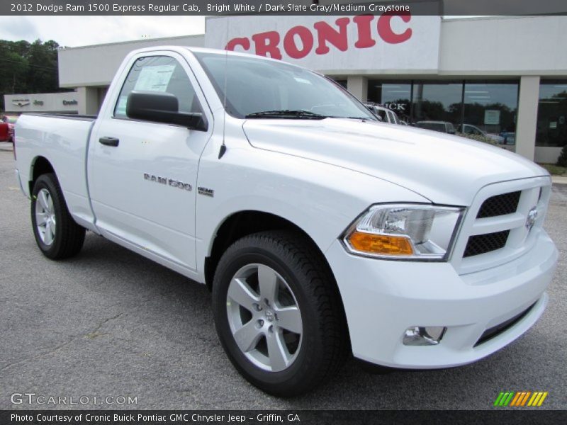Bright White / Dark Slate Gray/Medium Graystone 2012 Dodge Ram 1500 Express Regular Cab