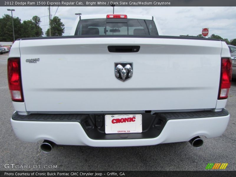 Bright White / Dark Slate Gray/Medium Graystone 2012 Dodge Ram 1500 Express Regular Cab