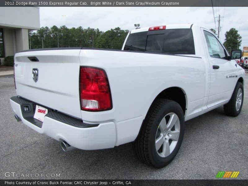 Bright White / Dark Slate Gray/Medium Graystone 2012 Dodge Ram 1500 Express Regular Cab