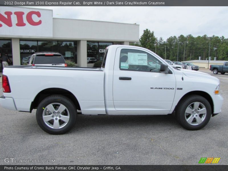 Bright White / Dark Slate Gray/Medium Graystone 2012 Dodge Ram 1500 Express Regular Cab