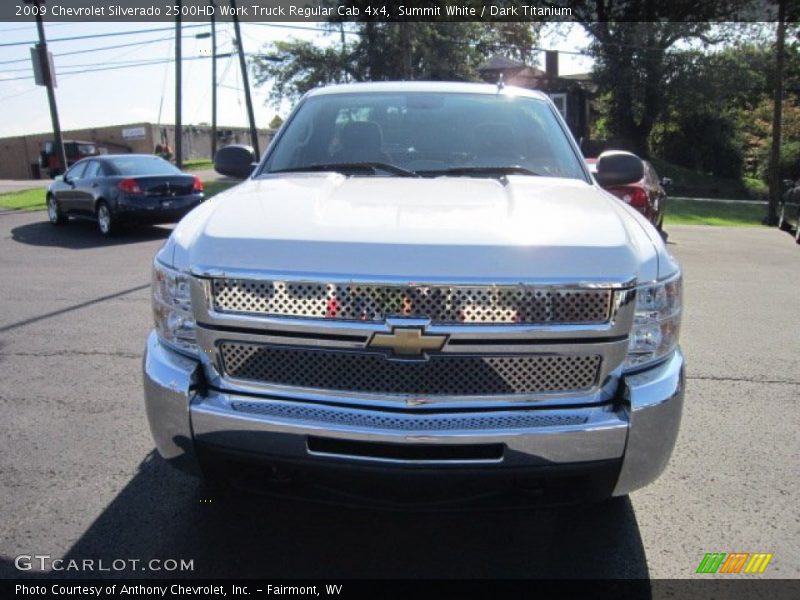 Summit White / Dark Titanium 2009 Chevrolet Silverado 2500HD Work Truck Regular Cab 4x4