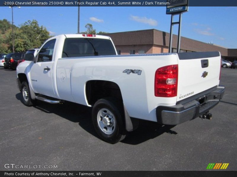 Summit White / Dark Titanium 2009 Chevrolet Silverado 2500HD Work Truck Regular Cab 4x4