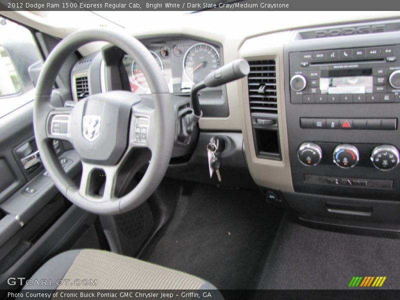 Bright White / Dark Slate Gray/Medium Graystone 2012 Dodge Ram 1500 Express Regular Cab