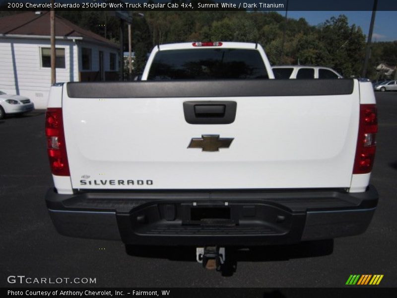 Summit White / Dark Titanium 2009 Chevrolet Silverado 2500HD Work Truck Regular Cab 4x4