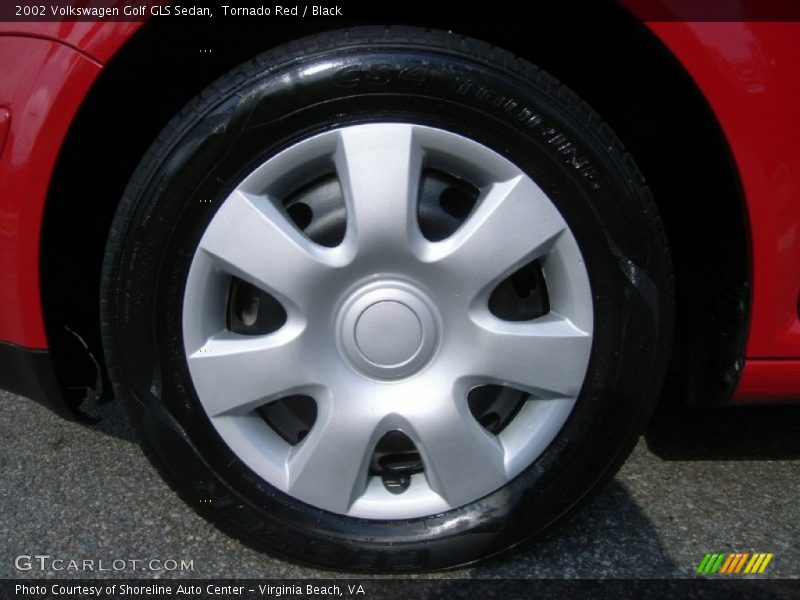 Tornado Red / Black 2002 Volkswagen Golf GLS Sedan
