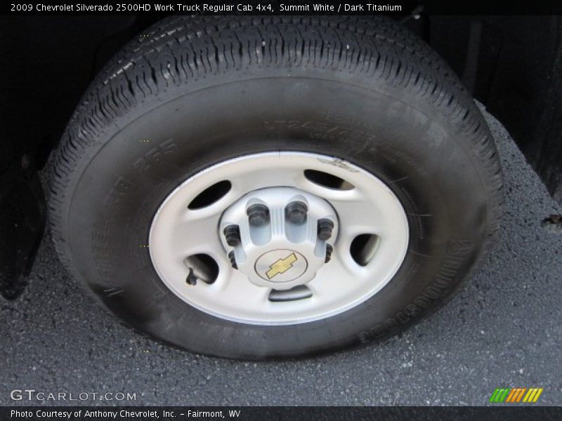 Summit White / Dark Titanium 2009 Chevrolet Silverado 2500HD Work Truck Regular Cab 4x4