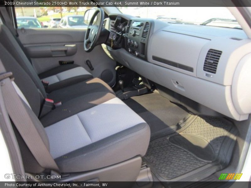 Summit White / Dark Titanium 2009 Chevrolet Silverado 2500HD Work Truck Regular Cab 4x4