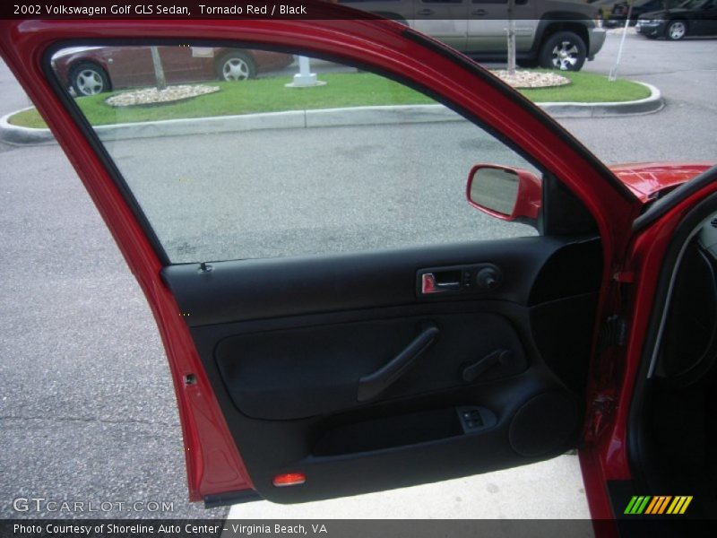 Tornado Red / Black 2002 Volkswagen Golf GLS Sedan