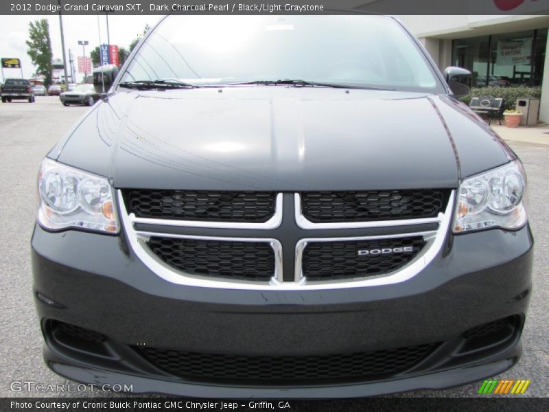 Dark Charcoal Pearl / Black/Light Graystone 2012 Dodge Grand Caravan SXT