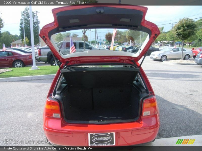Tornado Red / Black 2002 Volkswagen Golf GLS Sedan