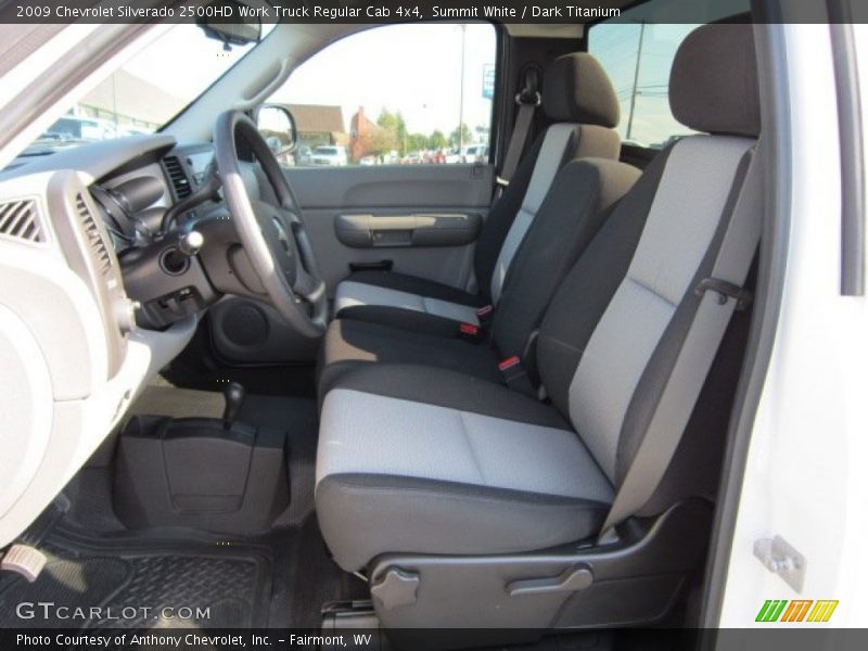 Summit White / Dark Titanium 2009 Chevrolet Silverado 2500HD Work Truck Regular Cab 4x4