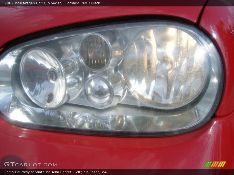 Tornado Red / Black 2002 Volkswagen Golf GLS Sedan