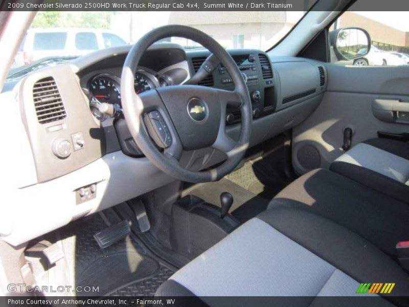 Summit White / Dark Titanium 2009 Chevrolet Silverado 2500HD Work Truck Regular Cab 4x4