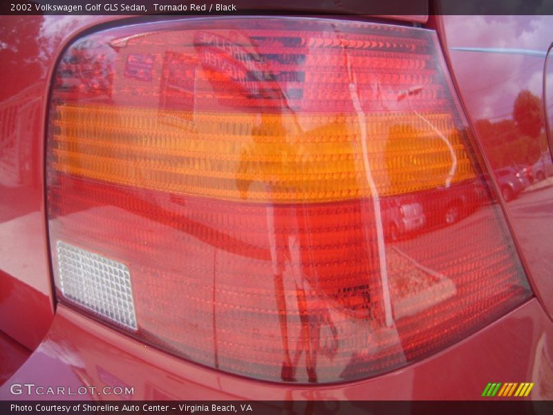 Tornado Red / Black 2002 Volkswagen Golf GLS Sedan