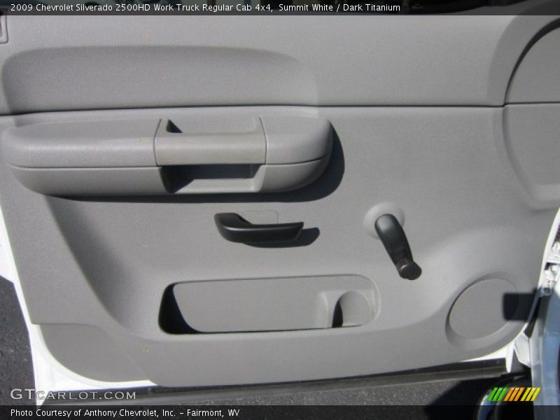 Summit White / Dark Titanium 2009 Chevrolet Silverado 2500HD Work Truck Regular Cab 4x4