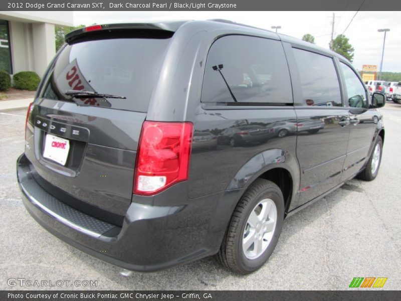 Dark Charcoal Pearl / Black/Light Graystone 2012 Dodge Grand Caravan SXT