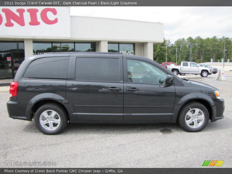 Dark Charcoal Pearl / Black/Light Graystone 2012 Dodge Grand Caravan SXT