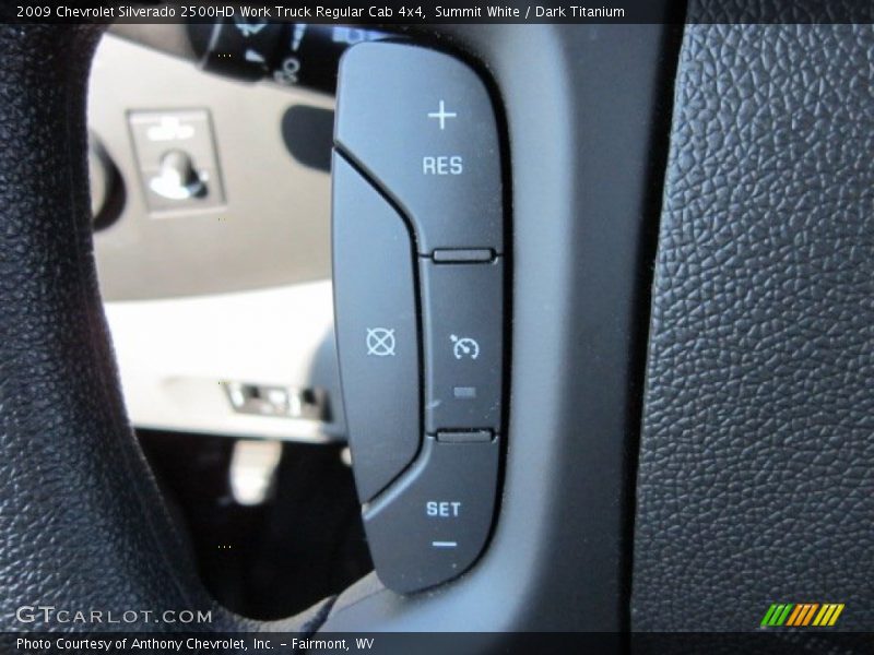 Summit White / Dark Titanium 2009 Chevrolet Silverado 2500HD Work Truck Regular Cab 4x4