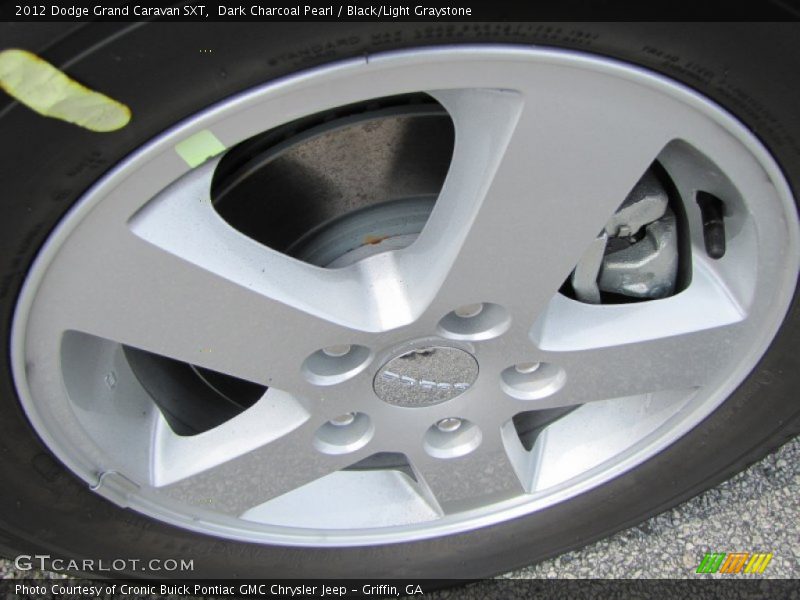 Dark Charcoal Pearl / Black/Light Graystone 2012 Dodge Grand Caravan SXT