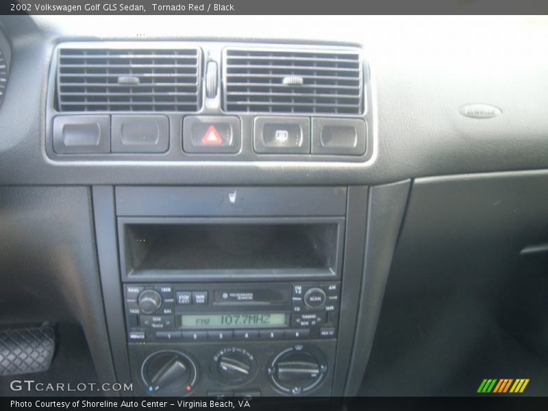 Tornado Red / Black 2002 Volkswagen Golf GLS Sedan
