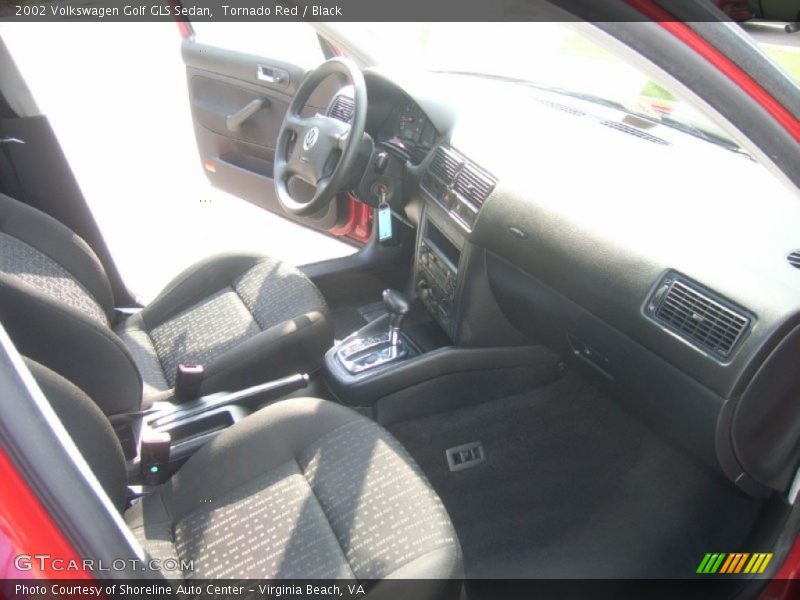 Tornado Red / Black 2002 Volkswagen Golf GLS Sedan