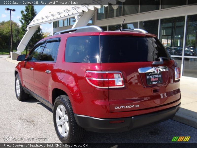 Red Jewel Tintcoat / Black 2009 Saturn Outlook XE