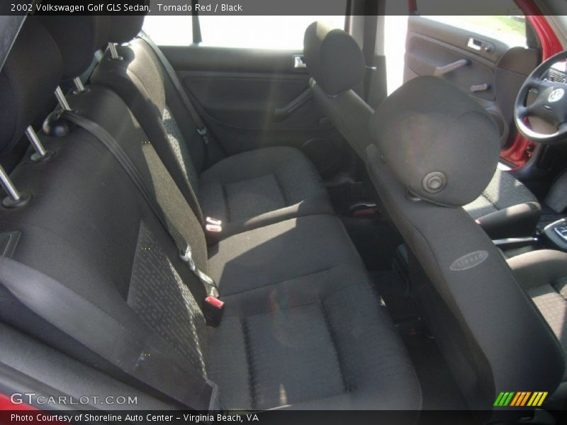 Tornado Red / Black 2002 Volkswagen Golf GLS Sedan