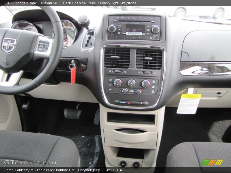 Dark Charcoal Pearl / Black/Light Graystone 2012 Dodge Grand Caravan SXT
