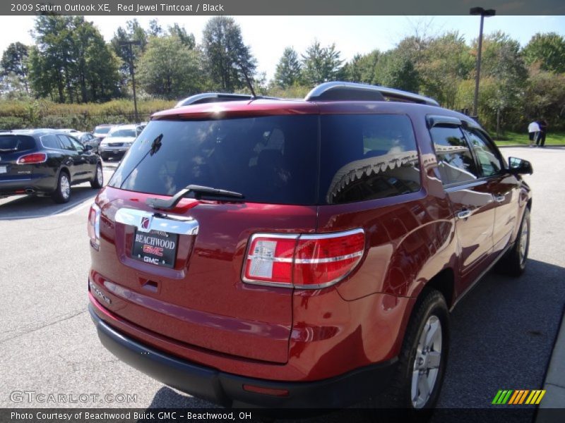 Red Jewel Tintcoat / Black 2009 Saturn Outlook XE