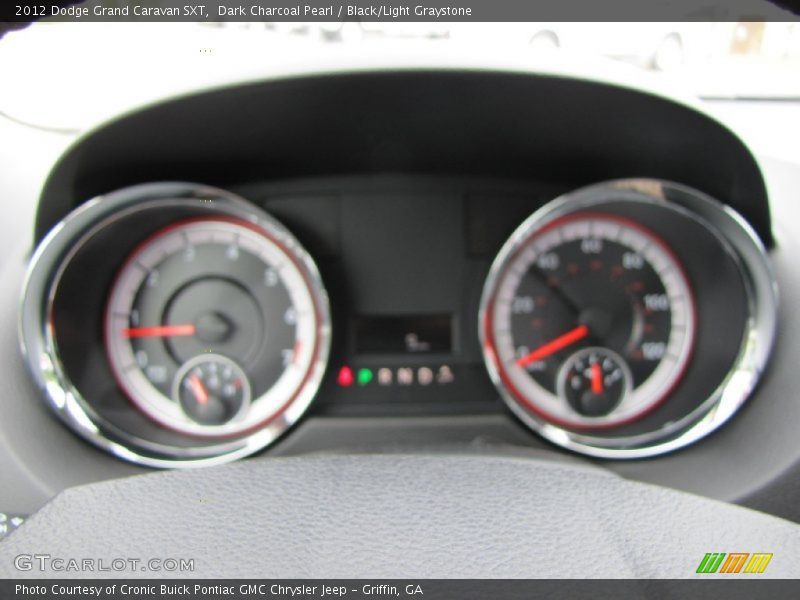 Dark Charcoal Pearl / Black/Light Graystone 2012 Dodge Grand Caravan SXT