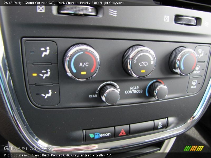 Controls of 2012 Grand Caravan SXT