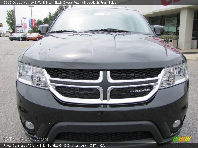 Brilliant Black Crystal Pearl / Black/Light Frost Beige 2012 Dodge Journey SXT