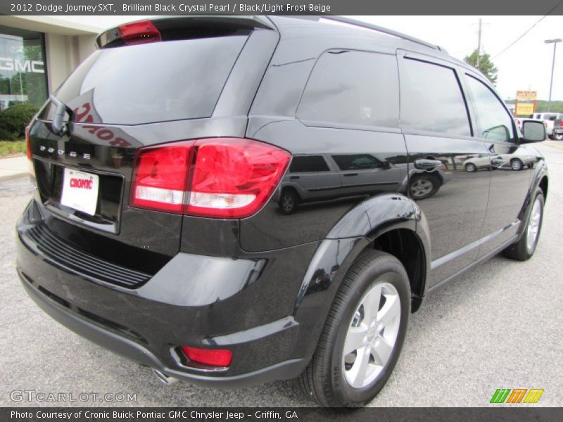 Brilliant Black Crystal Pearl / Black/Light Frost Beige 2012 Dodge Journey SXT